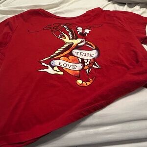 Ed Hardy “True Love” red T-shirt